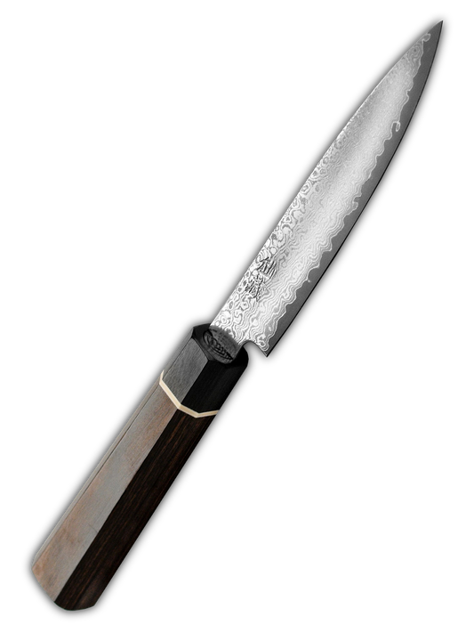 Senzo Black VG10 Damascus Utility 120mm