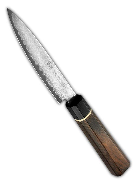 Senzo Black VG10 Damascus Utility 120mm